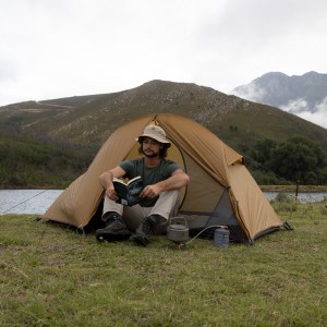 Палатка Naturehike NH18A095-D 20D одноместная сверхлегкая с ковриком коричневый, арт. 6927595712818 [NATUREHIKE]